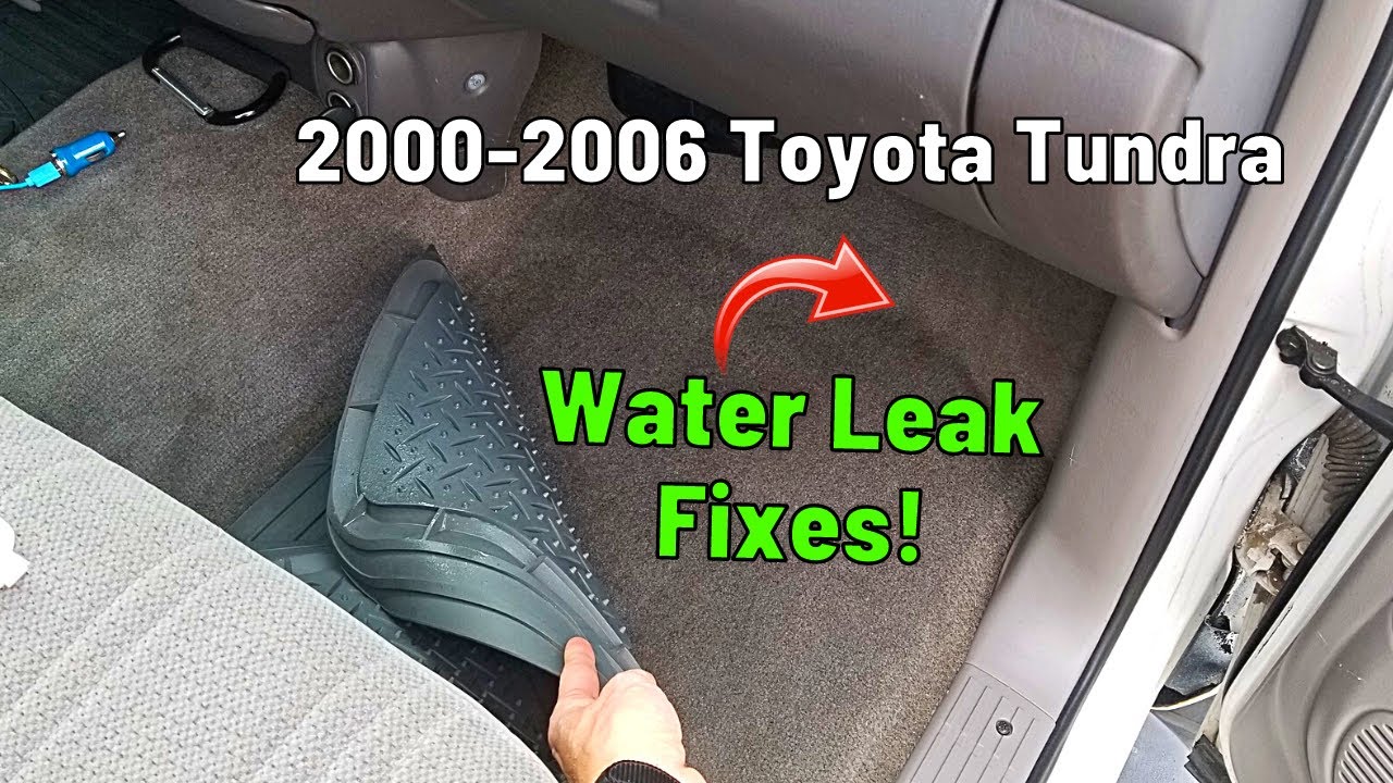 Устранение распространенных протечек воды в кабине Toyota Tundra 2000–2006 годов выпуска