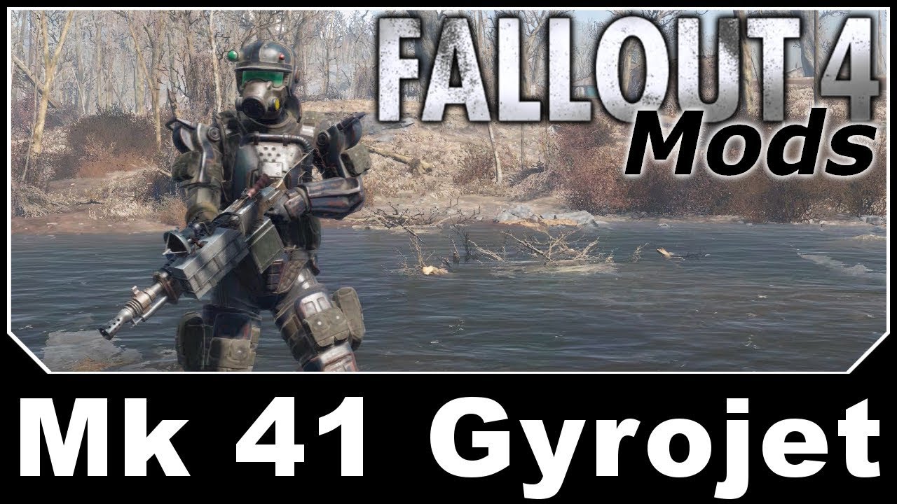 Fallout 4 Mods - Mk 41 Gyrojet Heavy Machine Gun