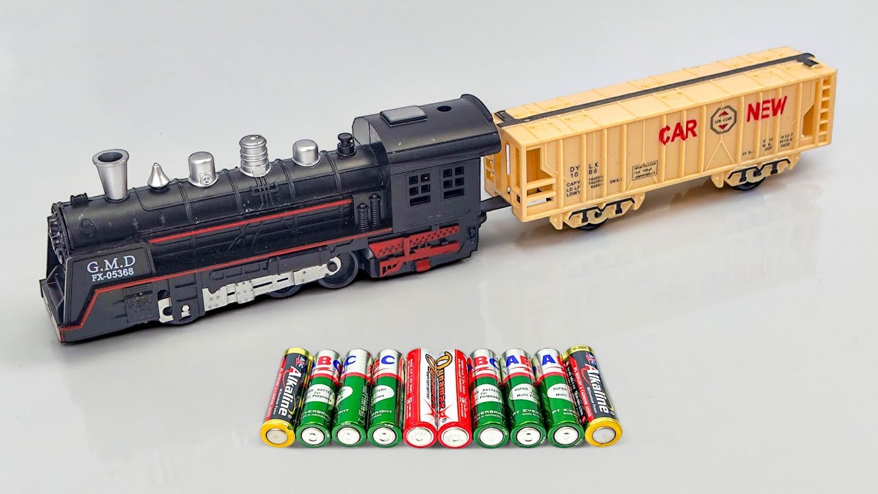 Unboxing Classic Locomotive Train With Passenger Wagon, Freight Wagon and Remote Control City Train