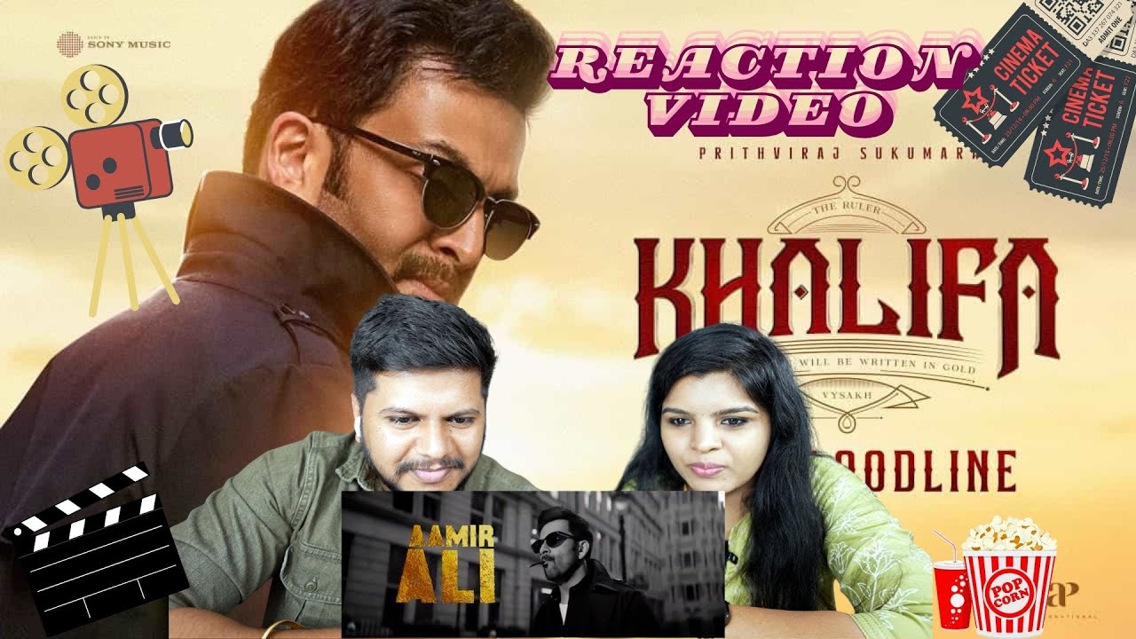 😱 Khalifa Trailer - Tamil Couple Reaction | Prithviraj’s Terrific trailer | VK & AJ Vlogz
