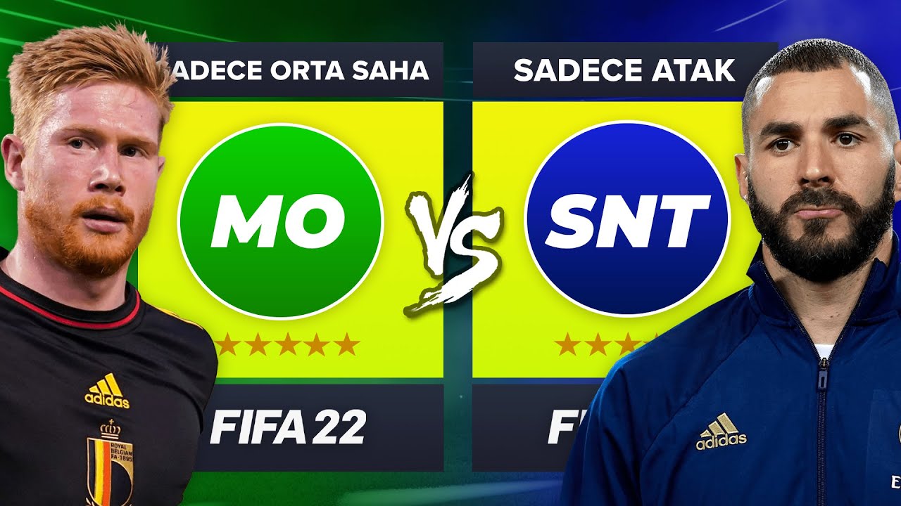 ORTA SAHA OYUNCULARI vs ATAK OYUNCULARI // FIFA 22 KARİYER MODU KAPIŞMA