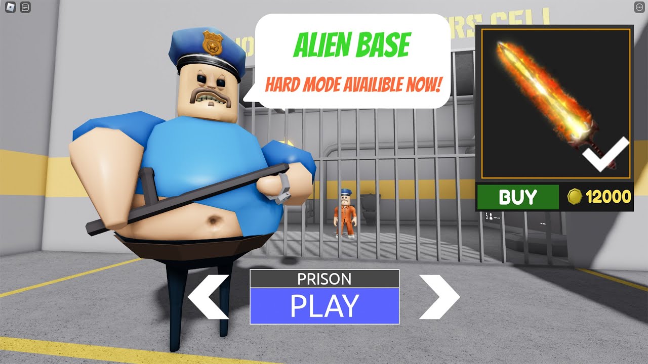BARRY'S PRISON RUN! (OBBY) - I BUY FLAME SWORD MOST EXPENSIVE ITEM but I CAN'T USE THAT #roblox