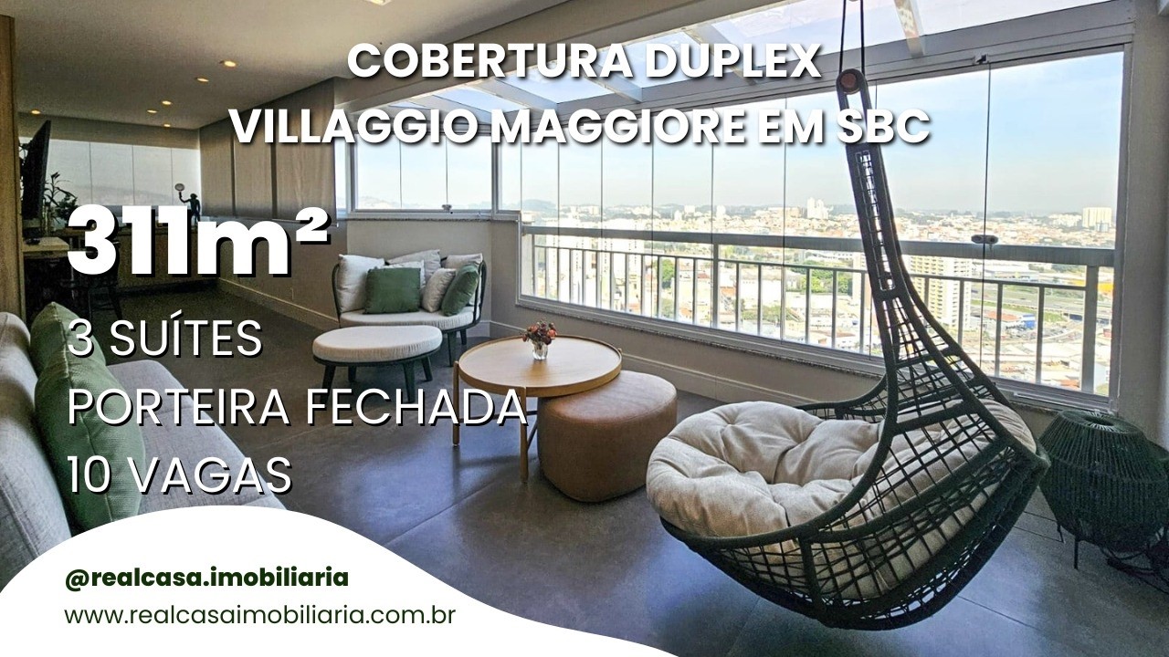 ⭐️ Cobertura Duplex ESPETACULAR no Centro de São Bernardo do Campo!