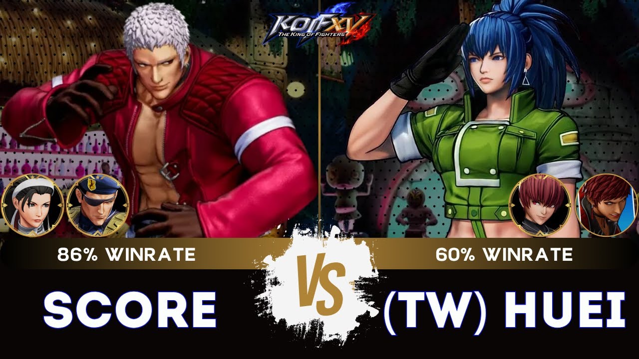 KOF XV🎞️SCORE (Chizuru/Heidern/O.Yashiro) vs (TW) HUEI (O.Chris/Vice/Leona) 🎞️Replay Match - 07/25