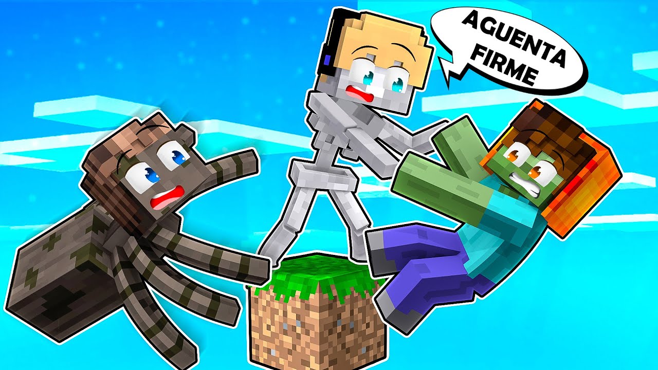VIRAMOS MONSTROS E FICAMOS PRESOS EM UM BLOCO NO MINECRAFT !