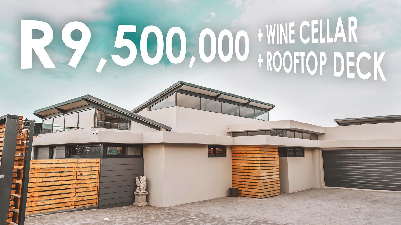 Full Tour Of A R9,500,000 Ultra Modern House with a Wine Cellar and Rooftop Deck! | South Africa