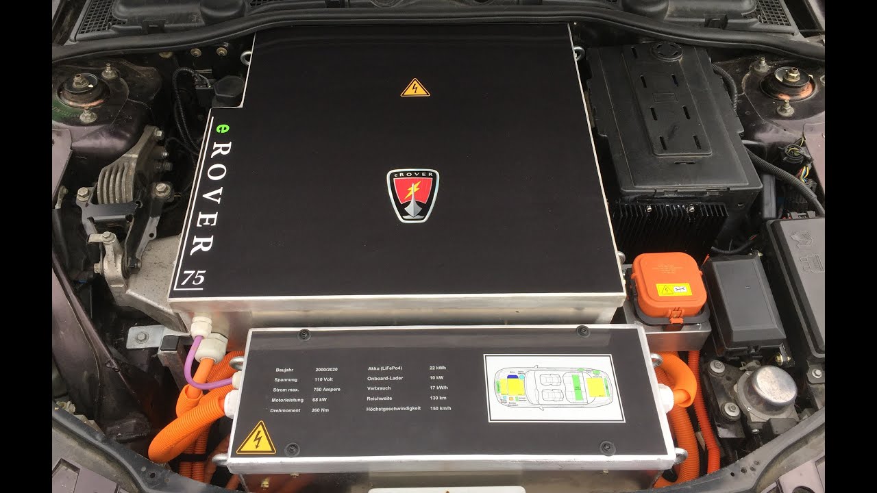 Rover 75 electric car conversion, Elektroauto-Umbau, EV, eRover 75