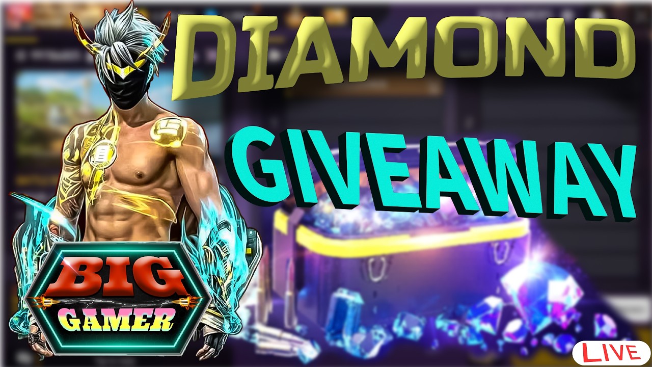 FREE FIRE LIVE GIVEAWAY 🎁 | Custom Room + Diamond Giveaway | Join Now! @BigGamer3
