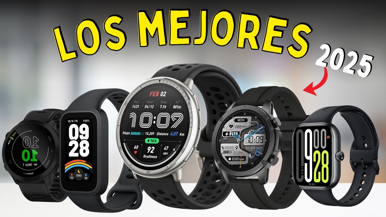 TOP 7 RELOJES INTELIGENTES PARA DEPORTE CALIDAD PRECIO 2025 | MEJORES SMARTWATCH/SMARTBAND