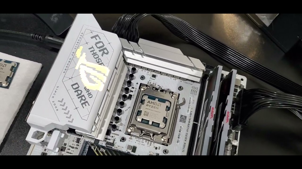 AMD Ryzen 7 9800X3D Fails & Displays DRAM Error on ASUS ROG Strix X870-A motherboard w/ FIX