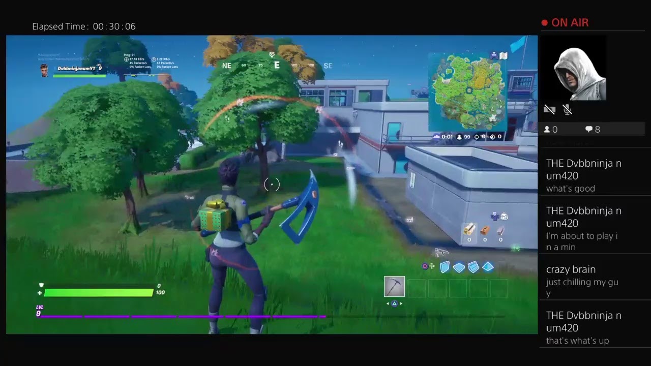 Fortnite with kids playing on my account DvbbninjanumYT's Live PS4 Broadcast
