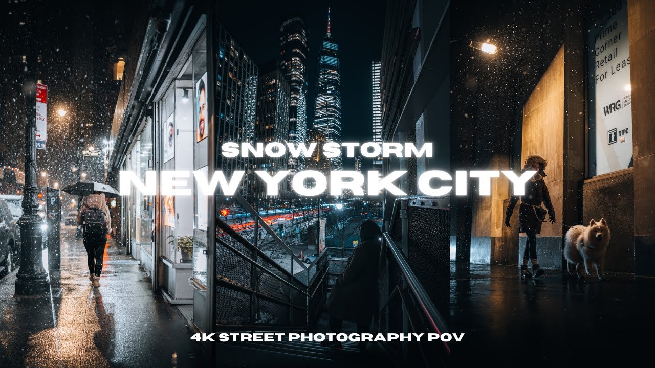Intense NYC Snow Storm 4K Street POV | Sony A7III