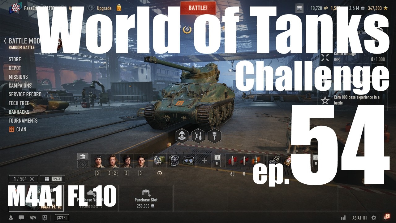 World of Tanks - Challenge ep.54 - M4A1 FL 10 /. . . ลืมเลย กำลังยิงเพลิน ๆ