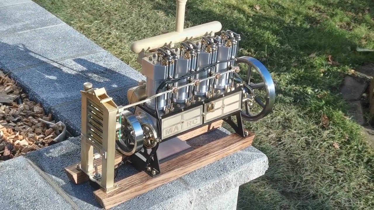 4 Zylinder Modell Stationärmotor Marc von Bengs Modellbau