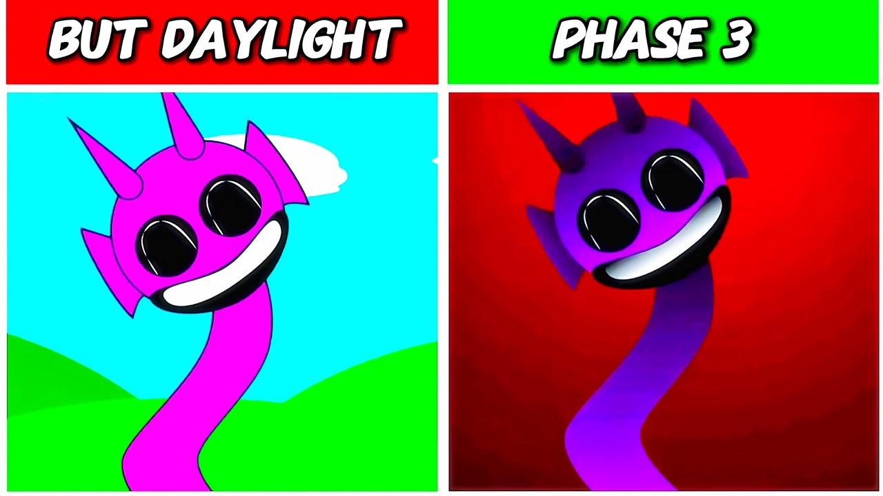 Sprunki BUT DAYLIGHT And PHASE 3 Everyone Characters 