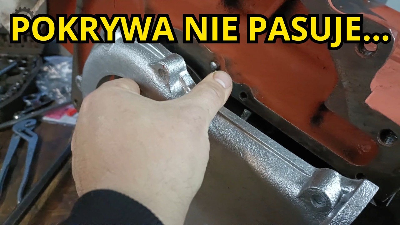 Zakładam pompę, odrzutnik, pokrywę tylna i koło zamachowe ZETOR 3011 | Poradnik warsztatowy