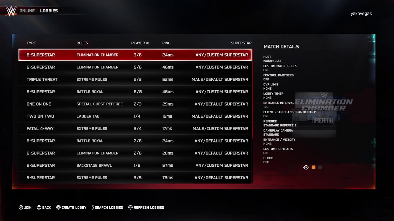 Wwe2k25 Best Online matches sundaynight