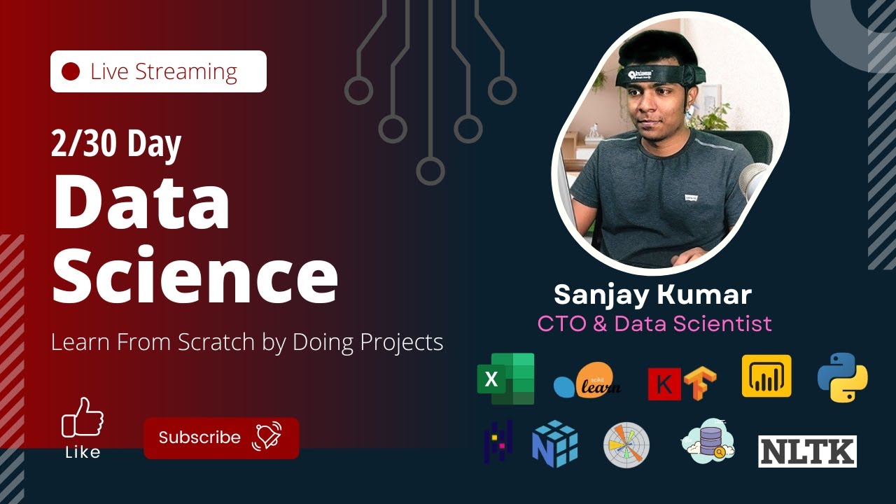 Day - 2 Data Science Master Class | 30 Days Master Class | Warriorsway | Pantech.AI