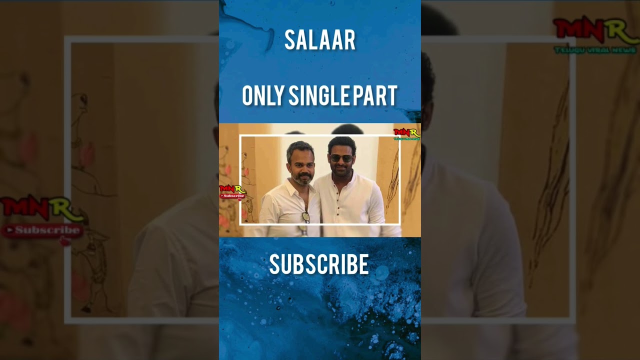 #Salaar one part Fresh suberect #prabhas #newmovies #latestupdate #mnrtelugu #shorts #reels