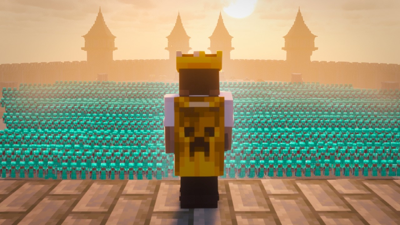 Minecraft Combat Master VS 1000 Players