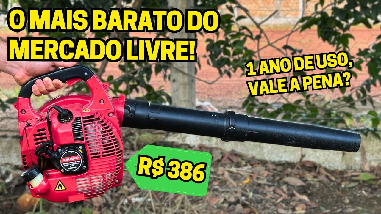 Super forte! Soprador de Folhas a Gasolina Lateral Importado com 1 ano de uso - Teste completo!