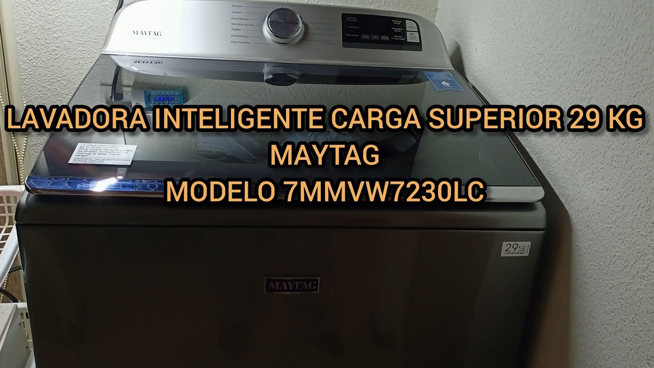 Lavadora inteligente carga superior 29 Kg MAYTAG (modelo 7MMVW7230LC) @soyyes63