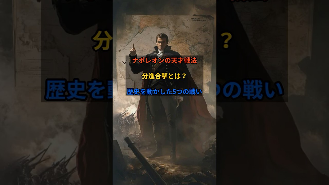 ナポレオンの天才戦法&ldquo;分進合撃&rdquo;とは？歴史を動かした5つの戦い#ナポレオン #分進合撃 #アウステルリッツ #ワーテルロー #戦術 #軍事戦略 #歴史解説 #戦争 #戦術分析 #フランス帝国
