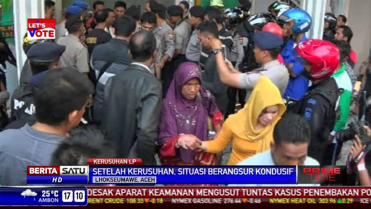 Napi LP Lhokseumawe Bersihkan Sisa Kebakaran