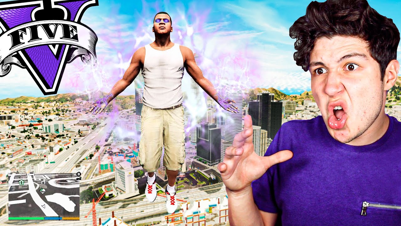 FRANKLIN CONSIGUE PODERES en GTA 5! 💪🔥 (Mods)