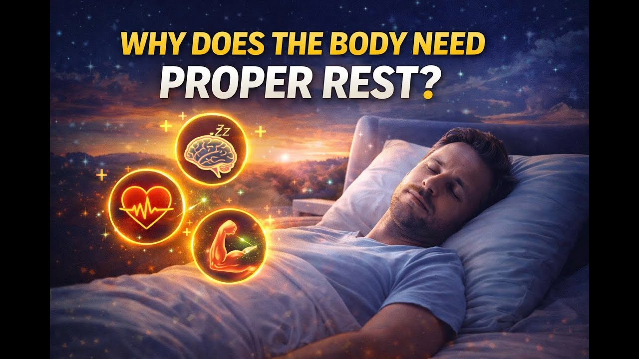 Why does the body need proper rest ?