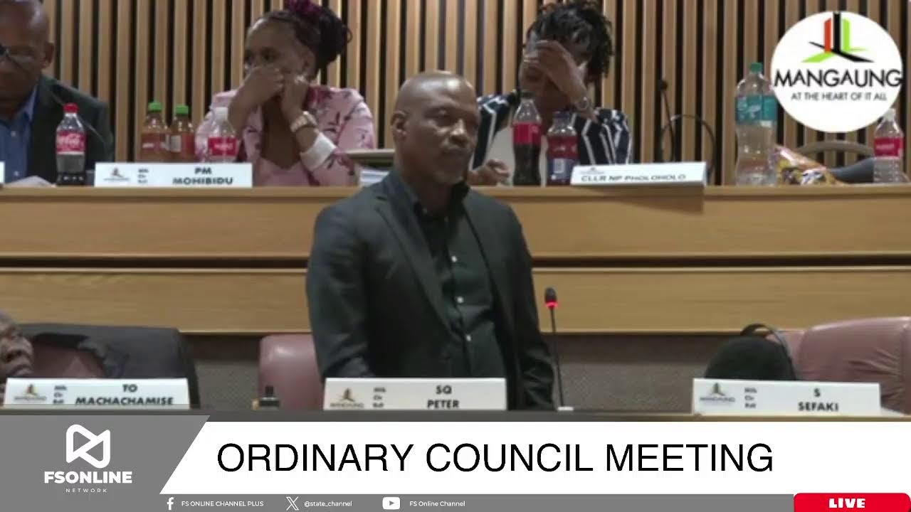 Mangaung Metropolitan Municipality ORDINARY COUNCIL MEETING | 29 JAN 2024