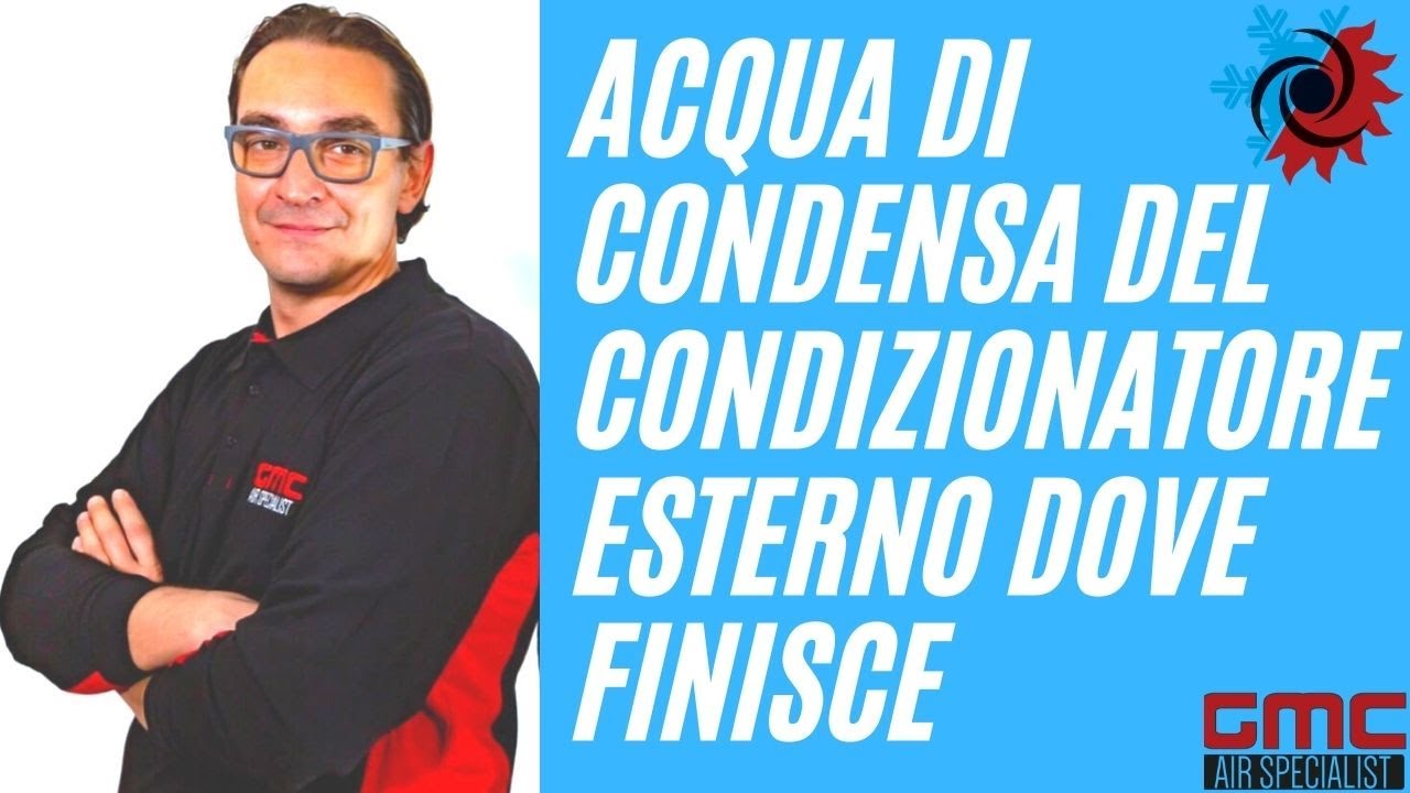 Acqua di condensa del condizionatore esterno , dove finisce?