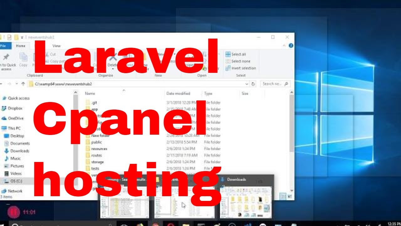 How to upload laravel to Cpanel