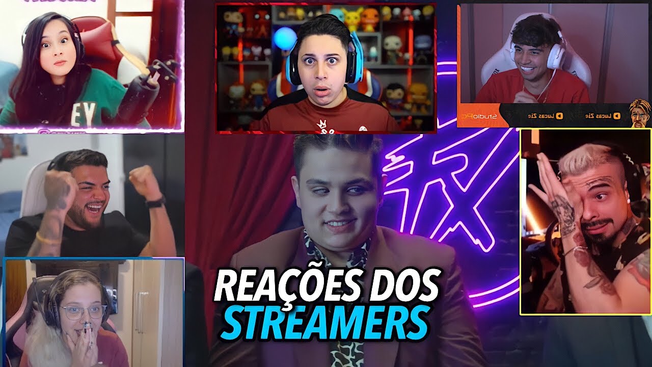 REAÇÕES DOS STREAMERS AO ANÚNCIO DO PAULINHO O LOKO NO FLUXO!