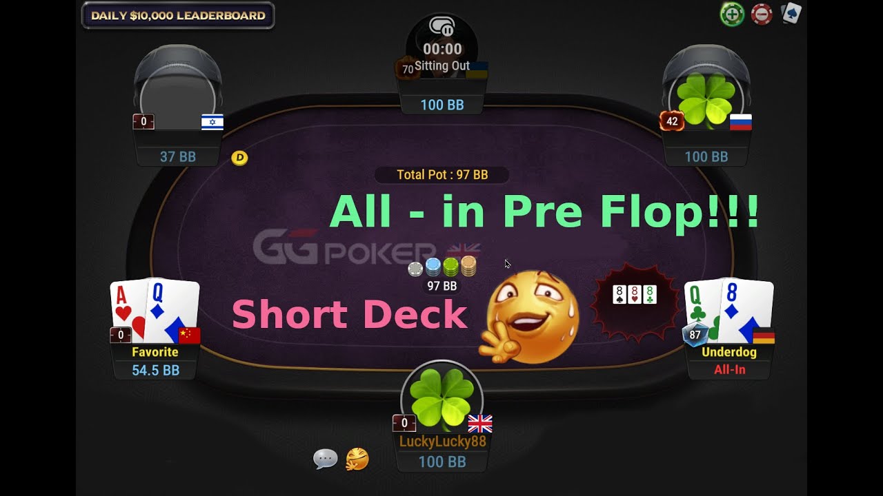 Short Deck Poker Play - Hero finds some very fun players who enjoy all in preflop
