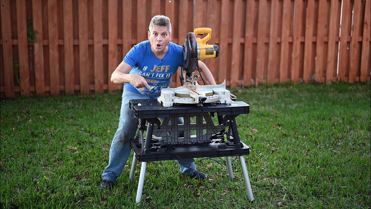 Keter Folding Work Table Tool Review, DROP Tests Work Bench