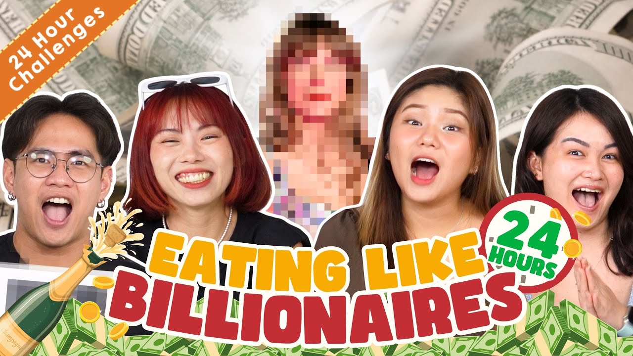 We Ate Like BILLIONARES For 24 Hours! (Elon Musk & Mark Zuckerberg's Diet?!) | 24 Hours Challenges