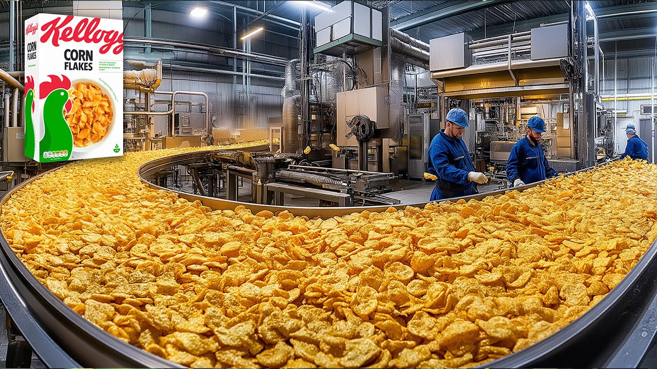 How CORN FLAKES CEREALS are MADE 🌽🥣 Captain Discovery