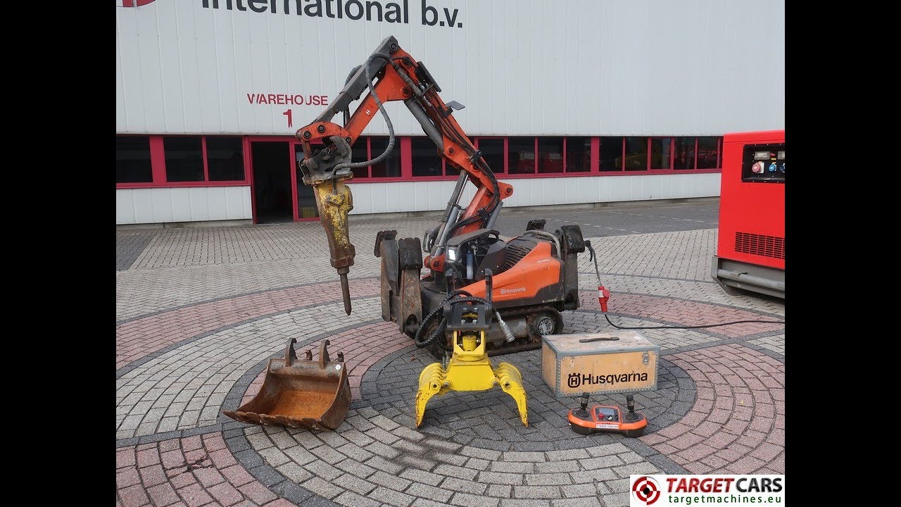 778309 HUSQVARNA DXR140 REMOTE DXR 140 CONTROLLED TRACKED ELECTRIC 400V DEMOLITION ROBOT 2015