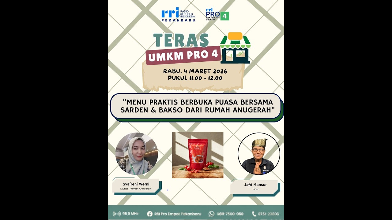 TERAS UMKM PRO 4 PEKANBARU EDISI RABU 04 MARET 2026