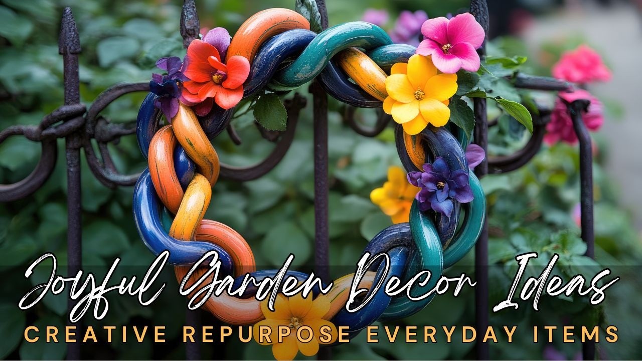 🌈♻️ Creative Junk Upcycling for Joyful Garden Decor Ideas with Repurpose Everyday Items