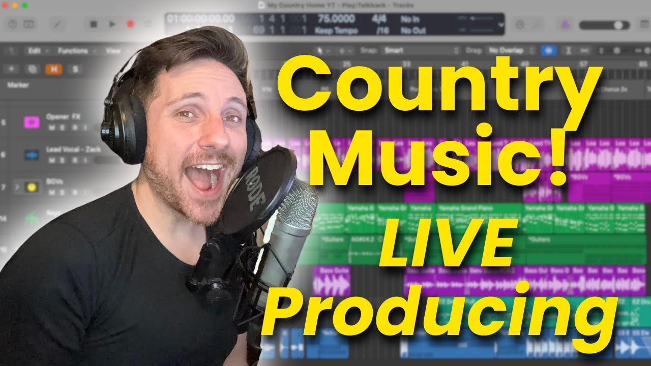 Music Producing A Live Country Music Song!
