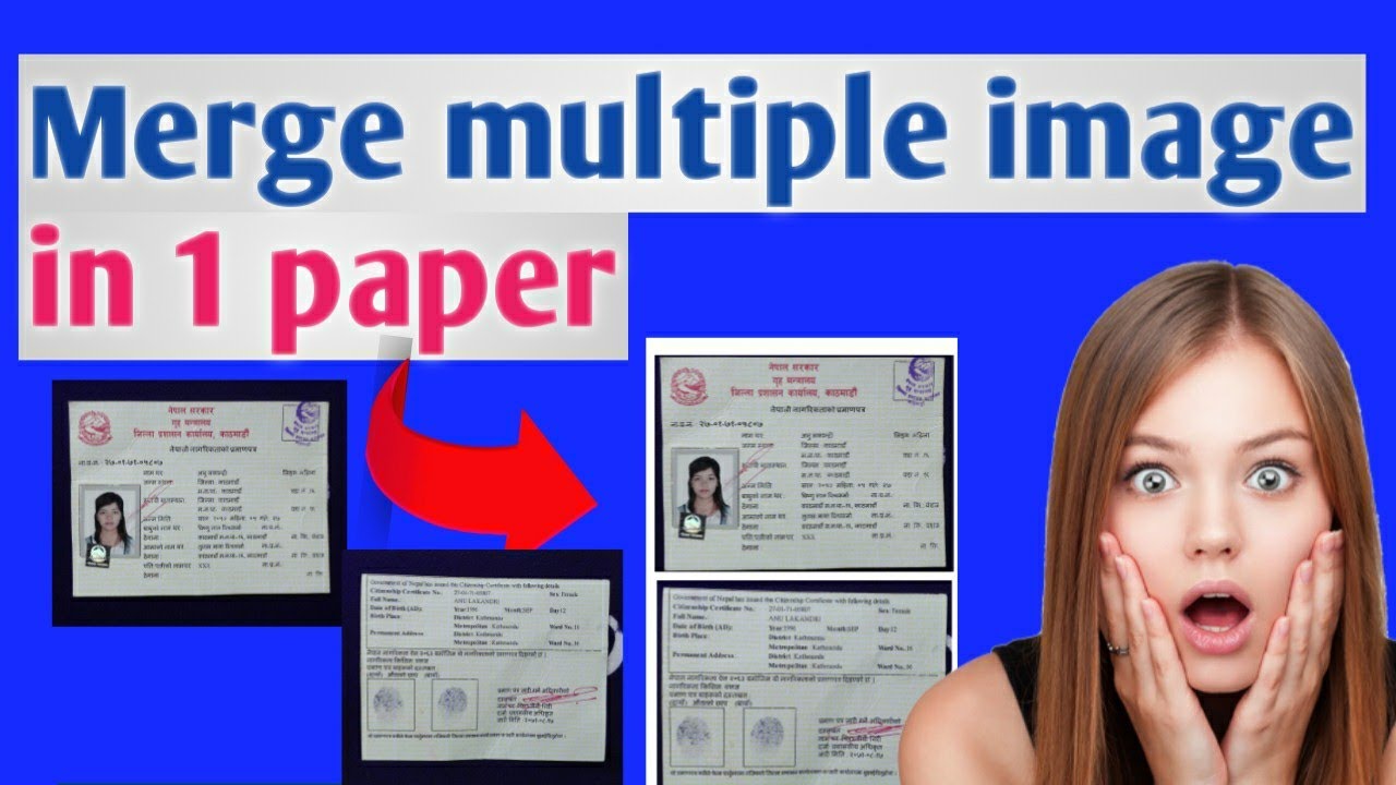 Как объединить 2 фотографии в одну -2023 | (Отсканируйте себя и объедините гражданство)