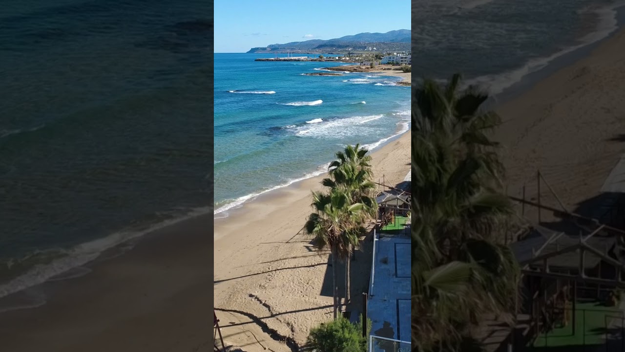 Beach of Malia on Crete 