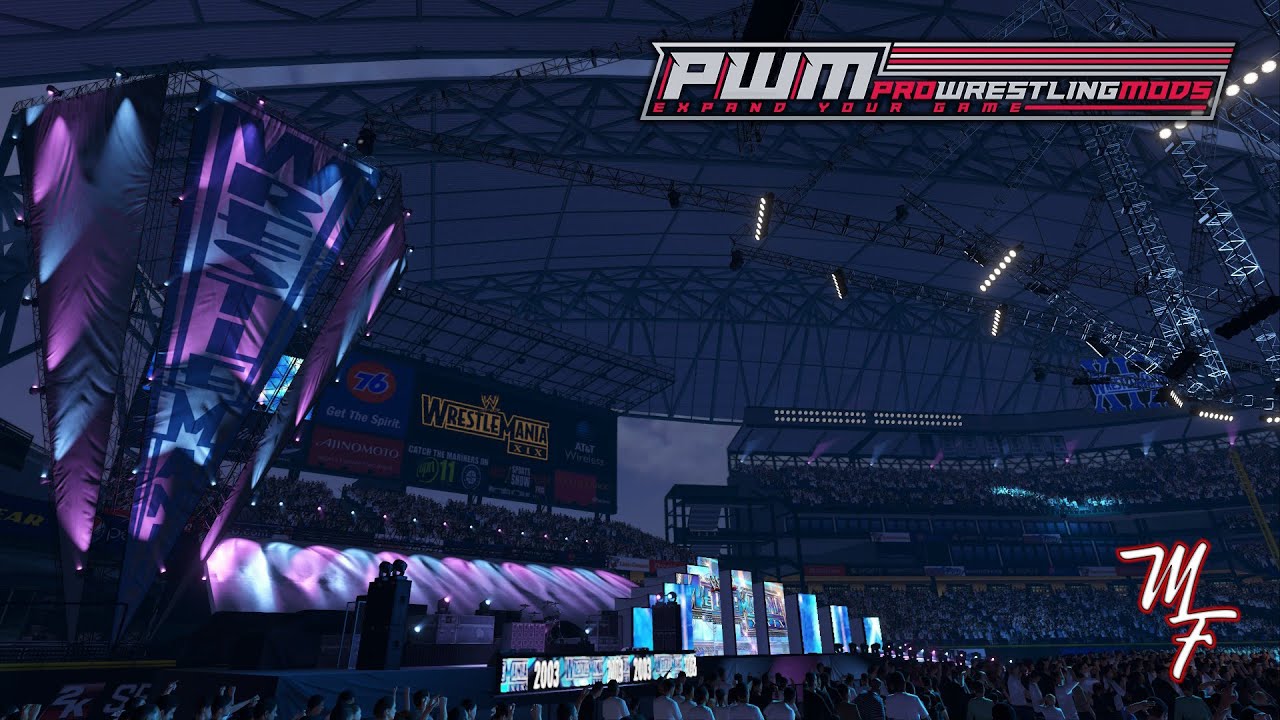 WWE 2K24 WRESTLEMANIA 19 ARENA MOD