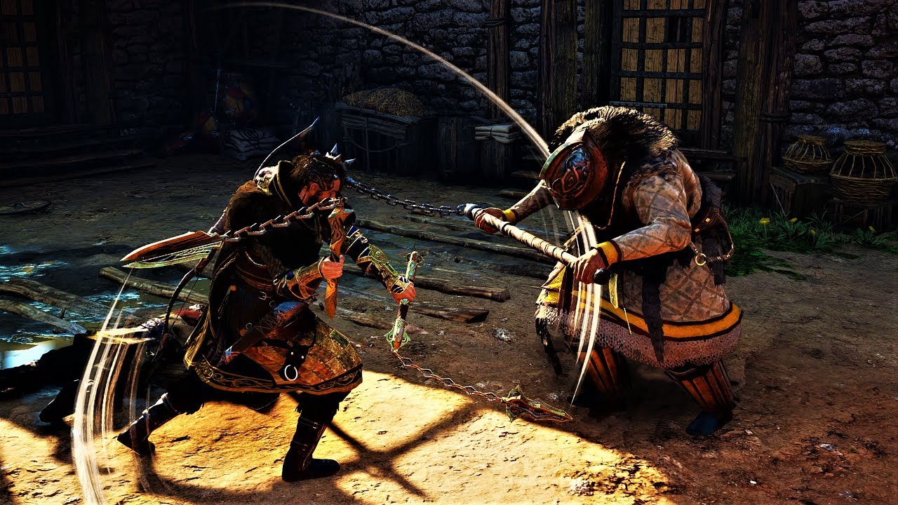 Assassin's Creed Valhalla - Dual Flail & Bow Combat Gameplay 4K