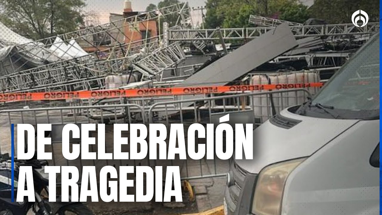 Colapsa escenario en la Gustavo A. Madero