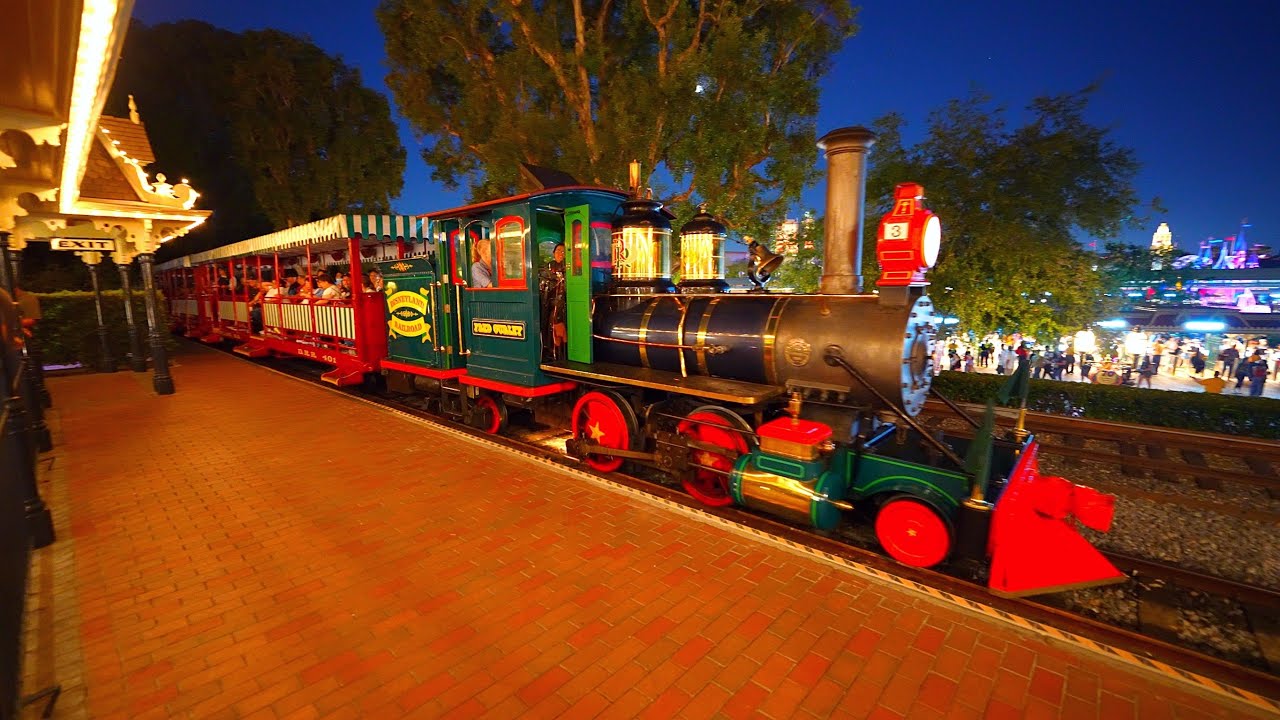 🎡(August 2025) Full Grand Circle Tour on the Disneyland Railroad at Night – 4K Low Light POV!