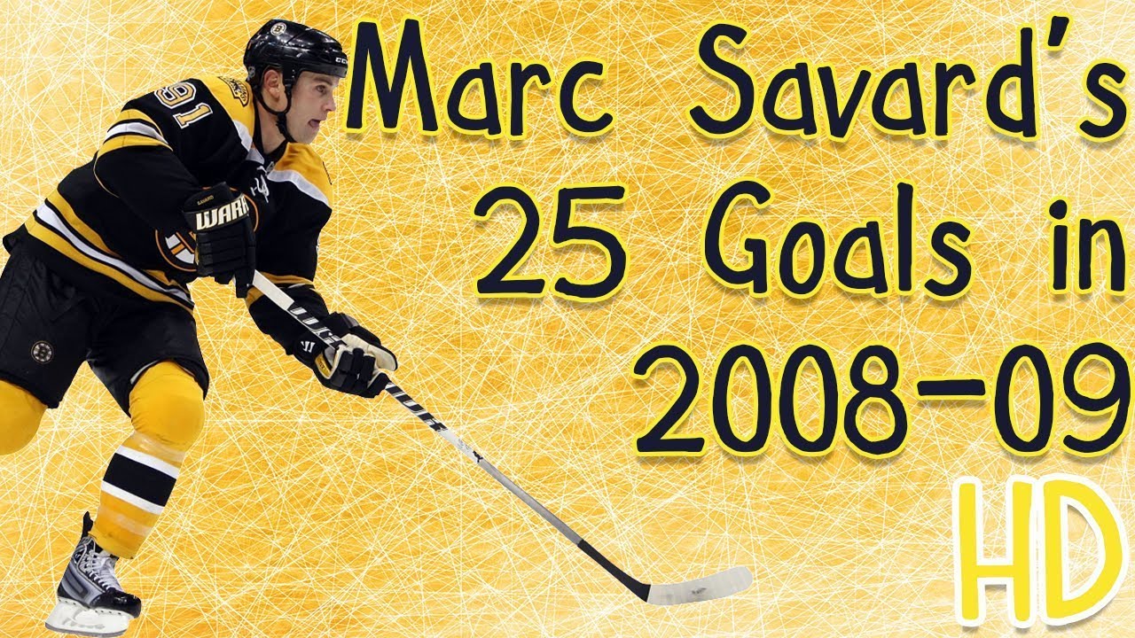 Marc Savard's 25 Goals in 2008-09 (HD)