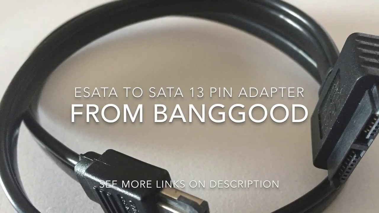 eSATA to SATA 13pin adapter (Test/review)